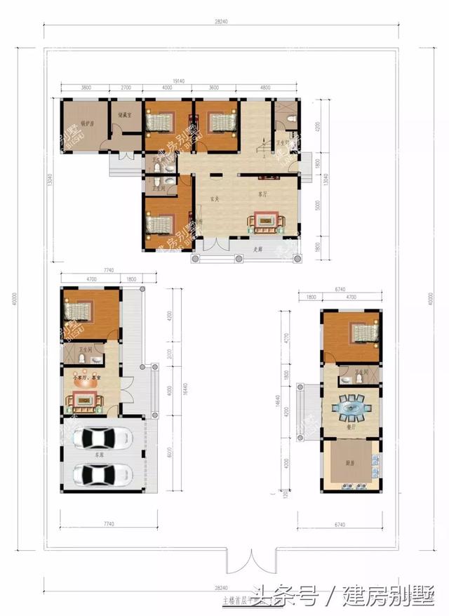 幾款中式別墅方案，傳統中式、新中式、現代中式都有