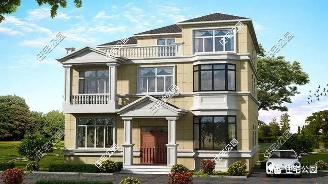 幾套農村自建別墅外觀實景圖，附戶型圖和施工過程