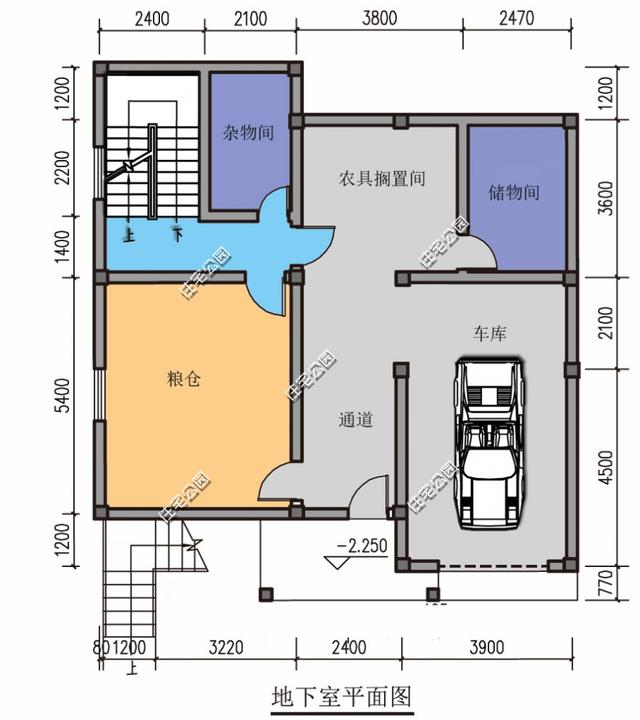 幾套帶車庫的農村自建別墅戶型方案，沒車庫都不敢叫別墅