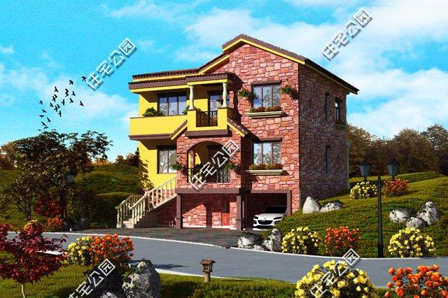 幾套帶車庫的農村自建別墅戶型方案，沒車庫都不敢叫別墅