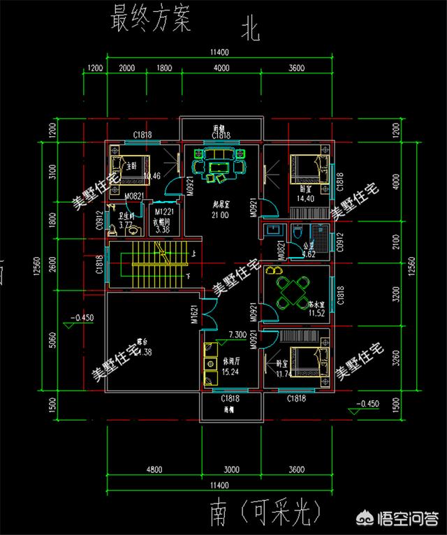 農(nóng)村12米×12米自建三層別墅的設(shè)計(jì)圖，有比較好的推薦嗎？