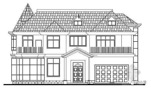17x16m帶閣樓的歐式雙層別墅方案，浪漫清雅