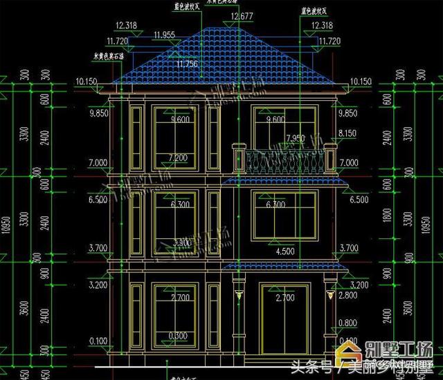 8.5X9米小戶型三層樓房設計圖，造價低，好建造