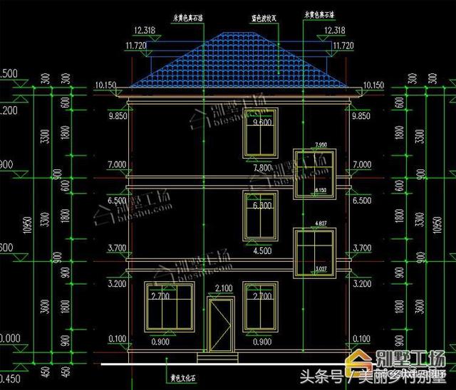 8.5X9米小戶型三層樓房設計圖，造價低，好建造