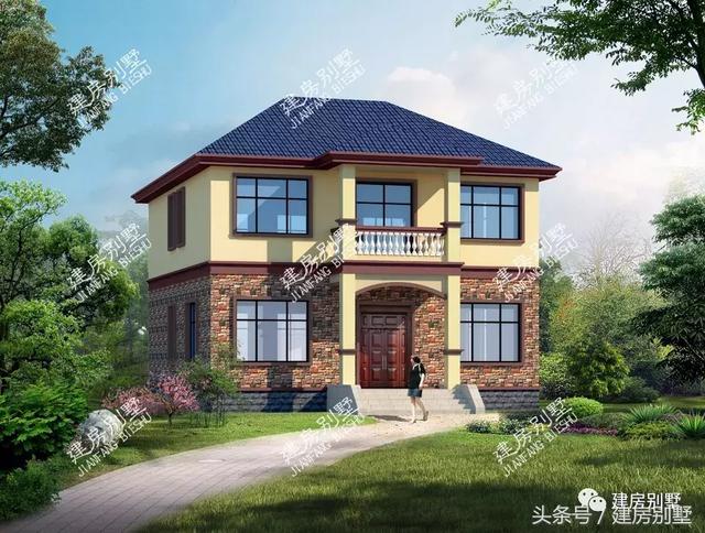 面寬11米左右的兩層別墅小樓設(shè)計圖，這2款很受歡迎