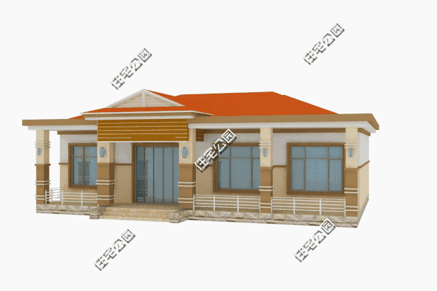 11×15米一層平房設(shè)計方案圖，一層也能這么漂亮