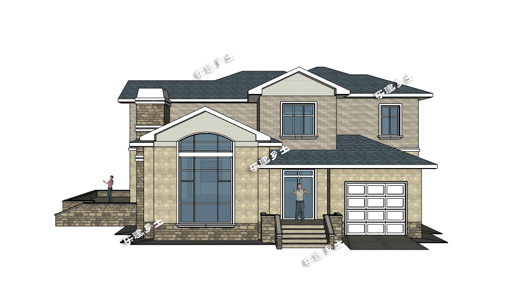 二層磚混結構鄉間小別墅全套圖紙分享！