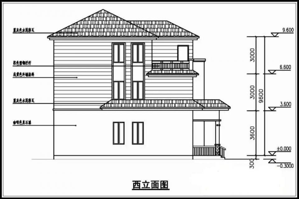 10米x12米 造價25萬經典大氣自建別墅圖紙，附各層平面布局
