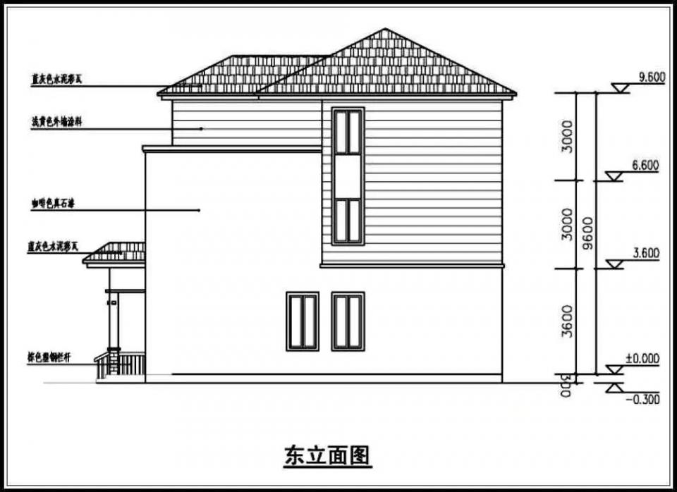 10米x12米 造價25萬經典大氣自建別墅圖紙，附各層平面布局