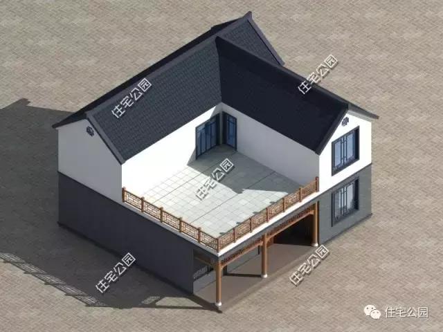 13X13米農村2層別墅，布局有序風景好，含預算！