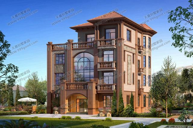 農村四層歐式別墅設計圖，別具一格的奢華享受！