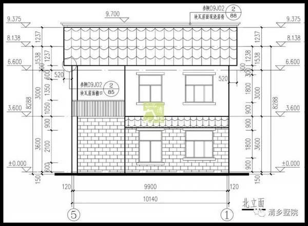 17X17米方正農村別墅，旋轉樓梯雙車庫，秒殺城里商品房！