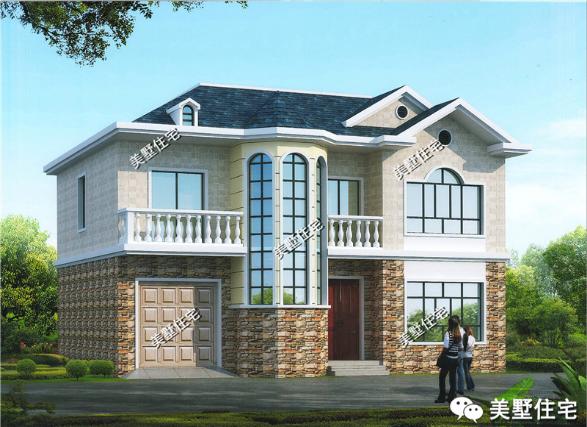 12款兩層小樓房外觀效果圖，風(fēng)格樣式各異