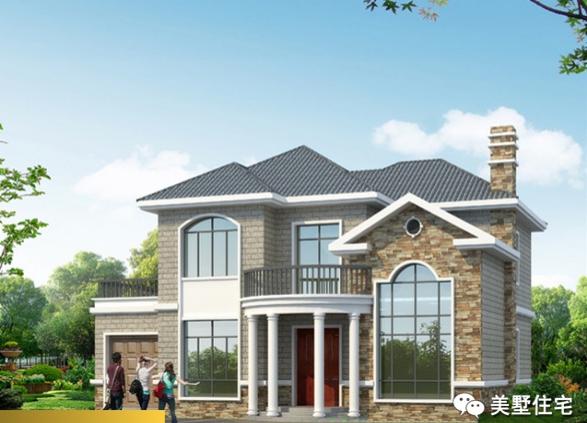 12款兩層小樓房外觀效果圖，風(fēng)格樣式各異