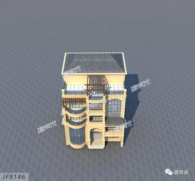 帶空中花園五層別墅設(shè)計(jì)戶型方案圖，KTV，娛樂(lè)室，健身房……