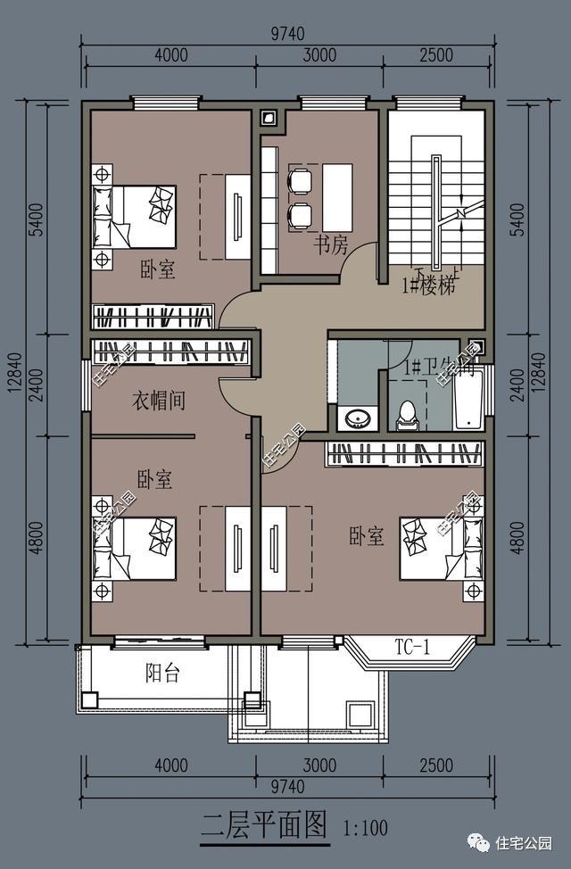 二層簡約小別墅設計圖，設計不在繁復，舒適就行