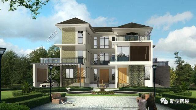 多臥室農村別墅設計圖紙，適合人多的家庭