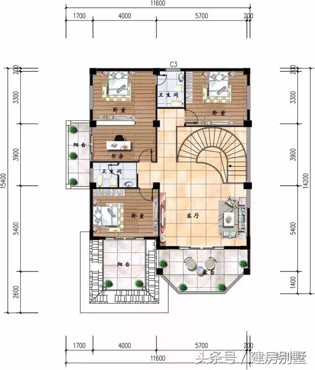 多款帶車庫(kù)的小別墅設(shè)計(jì)圖紙，愛(ài)車一族的福音