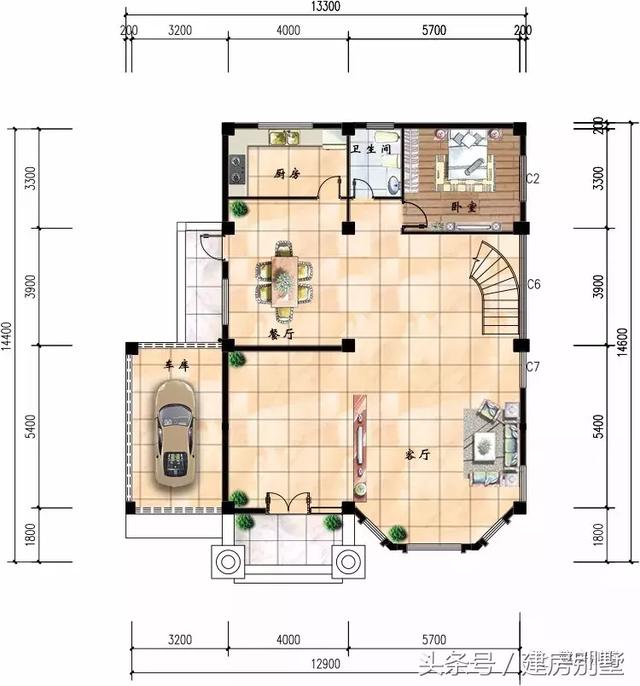 多款帶車庫(kù)的小別墅設(shè)計(jì)圖紙，愛(ài)車一族的福音
