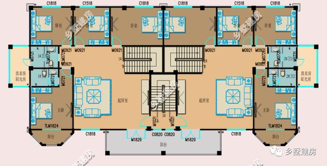 兩棟雙拼小洋樓方案圖，一個田園，一個歐式，你喜歡哪個？