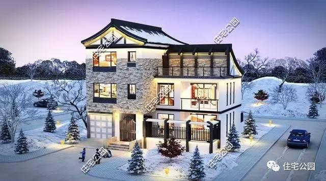 除了洋別墅，農(nóng)村自建房還有新中式別墅，含圖紙（6套）