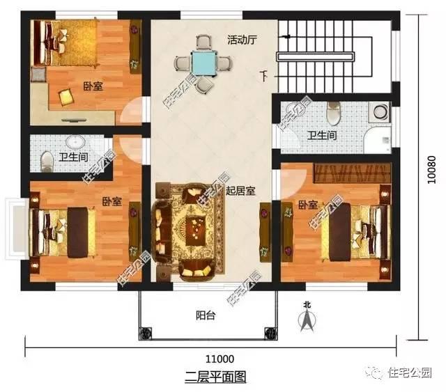 5套農村10X11米戶型推薦，最愛第三套別墅設計！