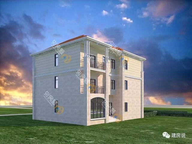 帶茶室?jiàn)蕵?lè)室等三層鄉(xiāng)村別墅，落地窗氣派十足