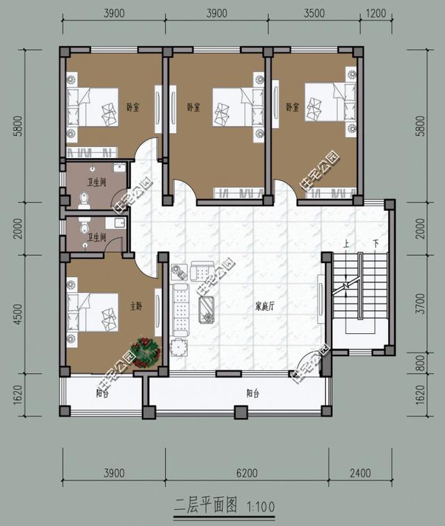 4套自建房戶型，多層多臥室，農(nóng)村兄弟姐妹多也不怕！