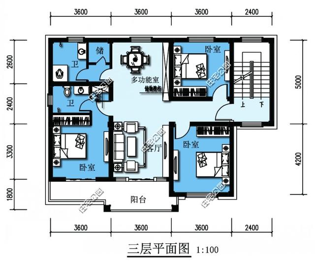 4套自建房戶型，多層多臥室，農(nóng)村兄弟姐妹多也不怕！