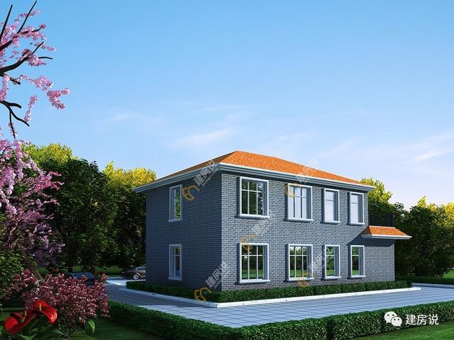 主體造價20萬的二層農村別墅，經濟實用中的經典戶型