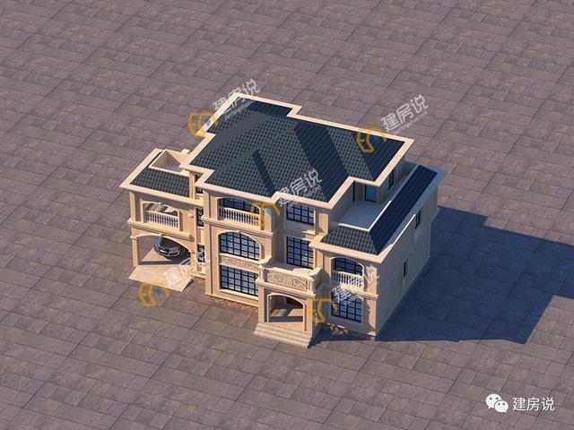 這款帶車庫(kù)的三層農(nóng)村別墅，建好成為全村圍觀的焦點(diǎn)