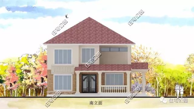 13X15米的實(shí)用農(nóng)村雙層別墅，帶柴火房，含圖紙預(yù)算