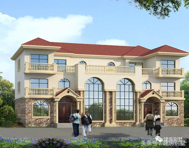 2款外觀氣派的3層雙拼樓房設計圖，選對好戶型不后悔