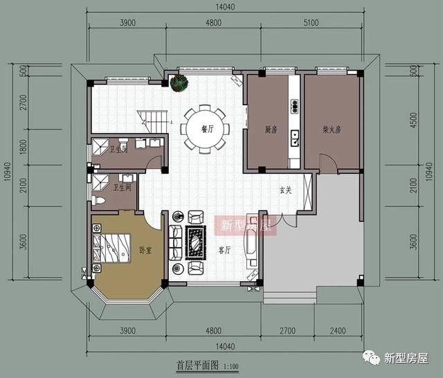 4款占地方方正正的時尚漂亮農村別墅戶型圖，中國人還是喜歡方正