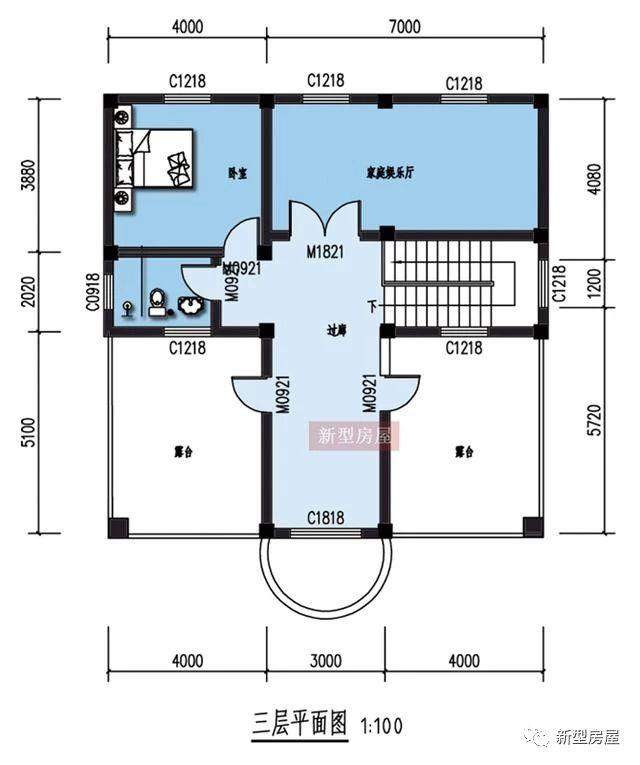 4款占地方方正正的時尚漂亮農村別墅戶型圖，中國人還是喜歡方正