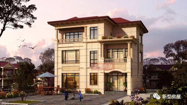 4款占地方方正正的時尚漂亮農村別墅戶型圖，中國人還是喜歡方正