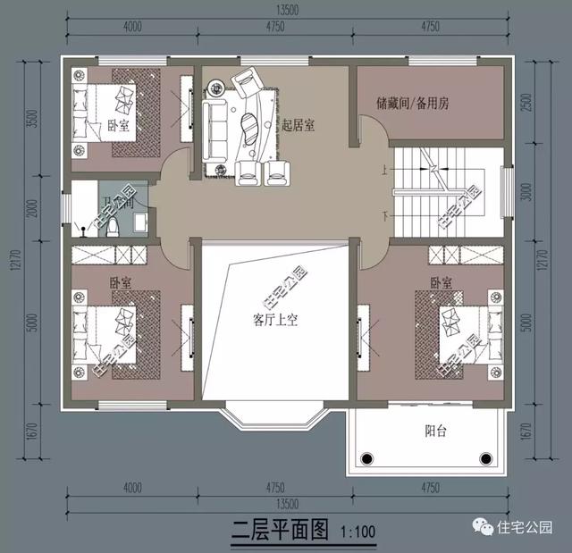 13X12米三層樓房別墅方案圖，新中式風(fēng)格