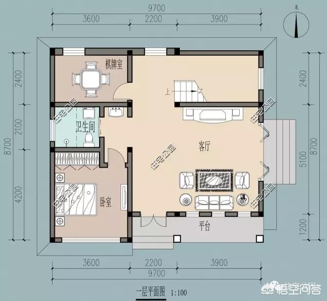 面寬和進(jìn)深都是9.5米的農(nóng)村自建房如何設(shè)計(jì)圖紙？