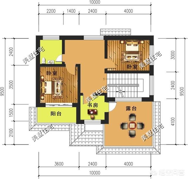 面寬和進(jìn)深都是9.5米的農(nóng)村自建房如何設(shè)計(jì)圖紙？