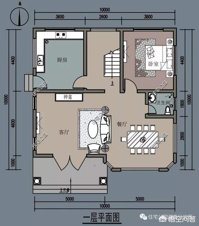 面寬和進(jìn)深都是9.5米的農(nóng)村自建房如何設(shè)計(jì)圖紙？