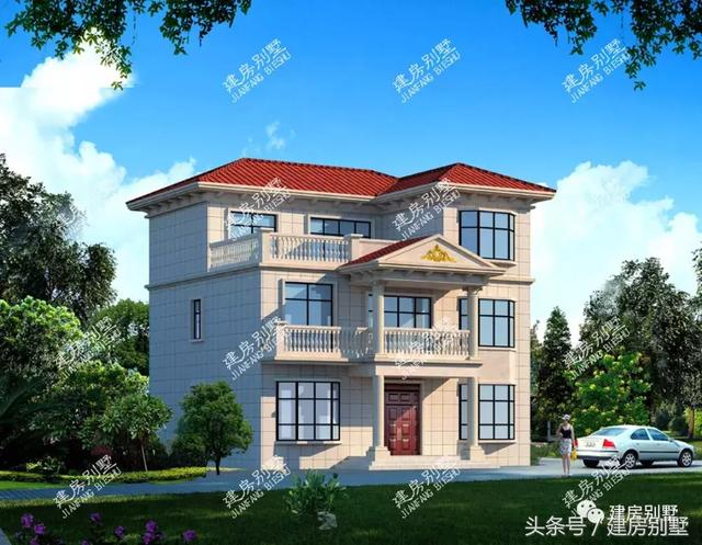 8套面寬11米左右的農村小樓圖，這種開間最受歡迎