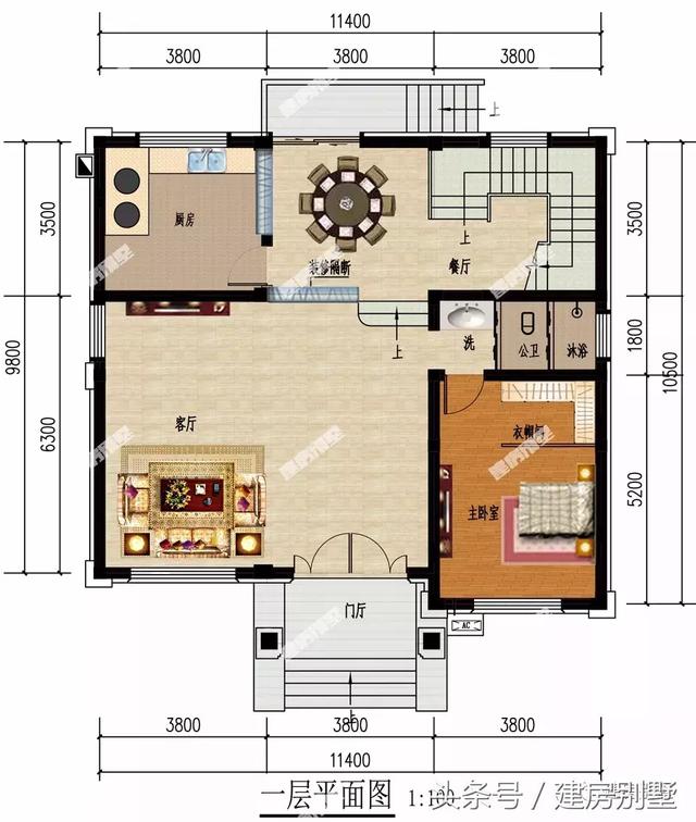 8套面寬11米左右的農村小樓圖，這種開間最受歡迎