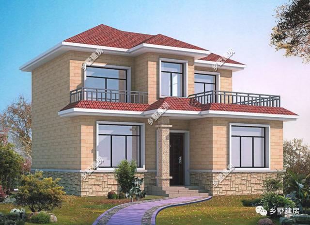 3款適合鄉村的簡單住宅設計方案圖，造價低，建造簡單