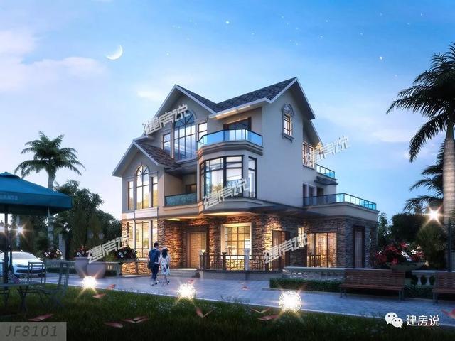 幾十款氣派美觀的別墅外觀效果圖設計，隨便建一棟都不白活