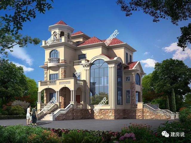 幾十款氣派美觀的別墅外觀效果圖設計，隨便建一棟都不白活