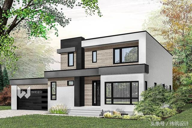 2款平屋頂盒子自建房設(shè)計(jì)圖，誰還敢說平屋頂丑