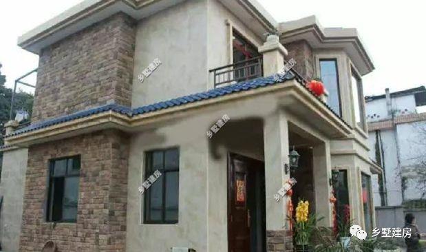 12X11米農村二層小別墅設計方案圖，5臥室，附建成的圖