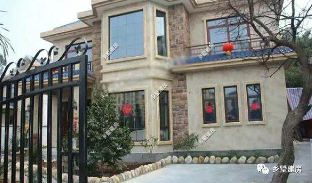 12X11米農村二層小別墅設計方案圖，5臥室，附建成的圖