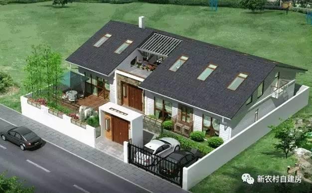 2套一層半農村平房設計，第2套布局功能最全