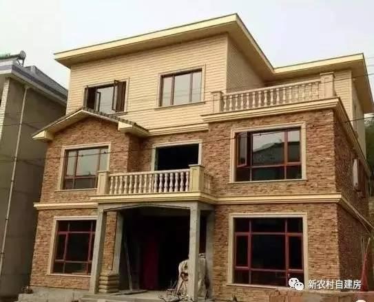 實拍農村已經建好的別墅戶型，完爆網上的效果圖